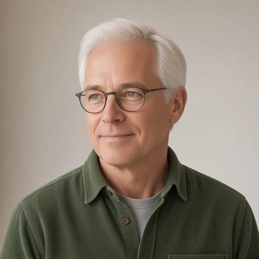 Anders Lund, head of Primary, in a green corduroy shirt